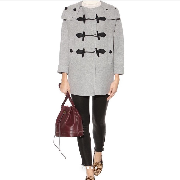 EUC authentic Burberry Brit oversized virgin wool cashmere duffle coat - Picture 5 of 11